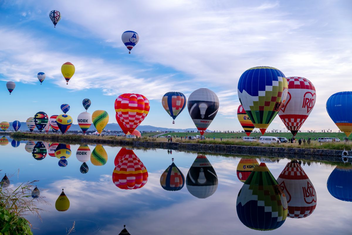 佐賀インターナショナルバールンフェスタの朝 自然 風景 河川 Ganref 佐賀インターナショナルバールンフェスタの朝 自然 風景 河川 Ganref