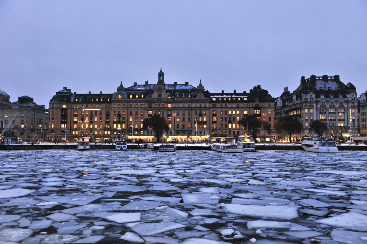 冬のストックホルム 街並み 建物 街並み Ganref