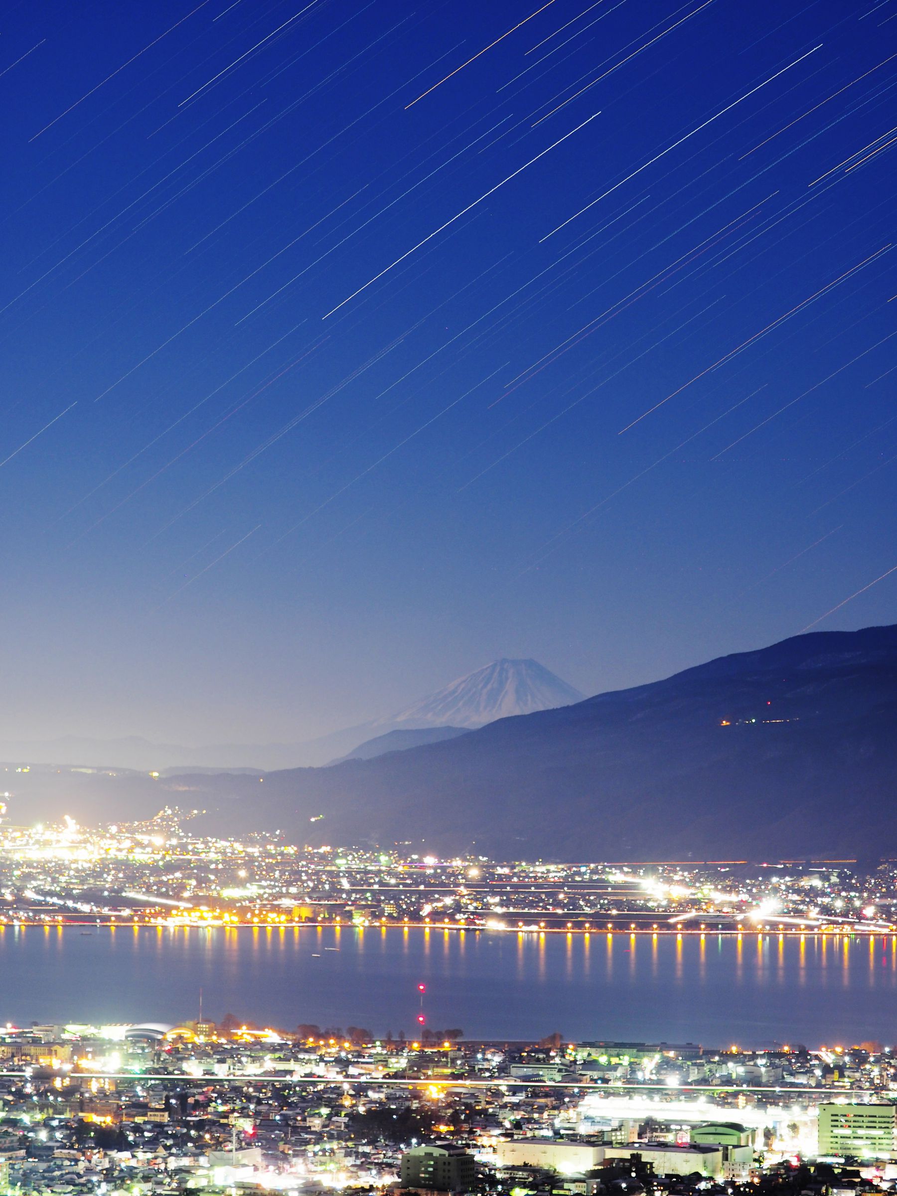 諏訪富士 諏訪湖富士星景 | GANREF