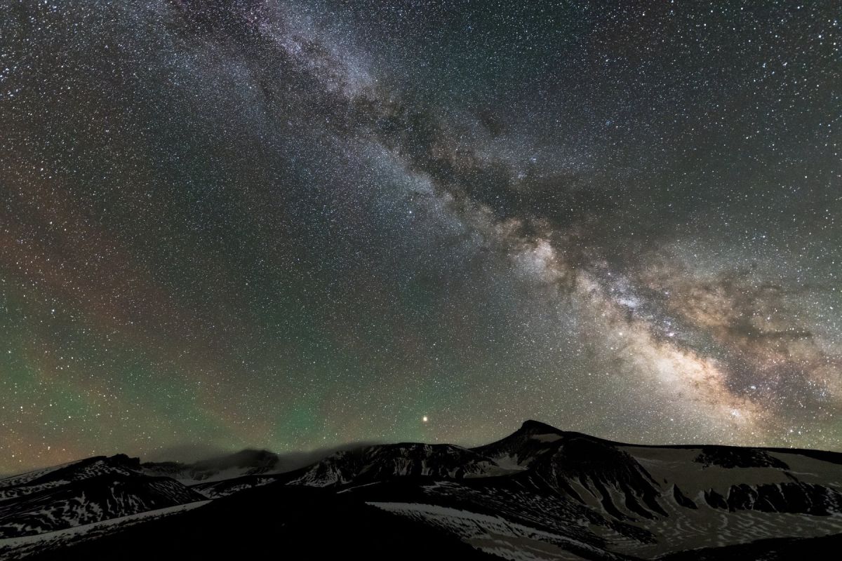 大気光 自然 風景 山 Ganref