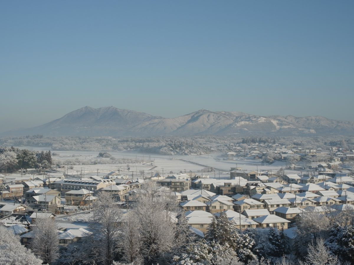 筑波山雪景色 自然 風景 山 Ganref