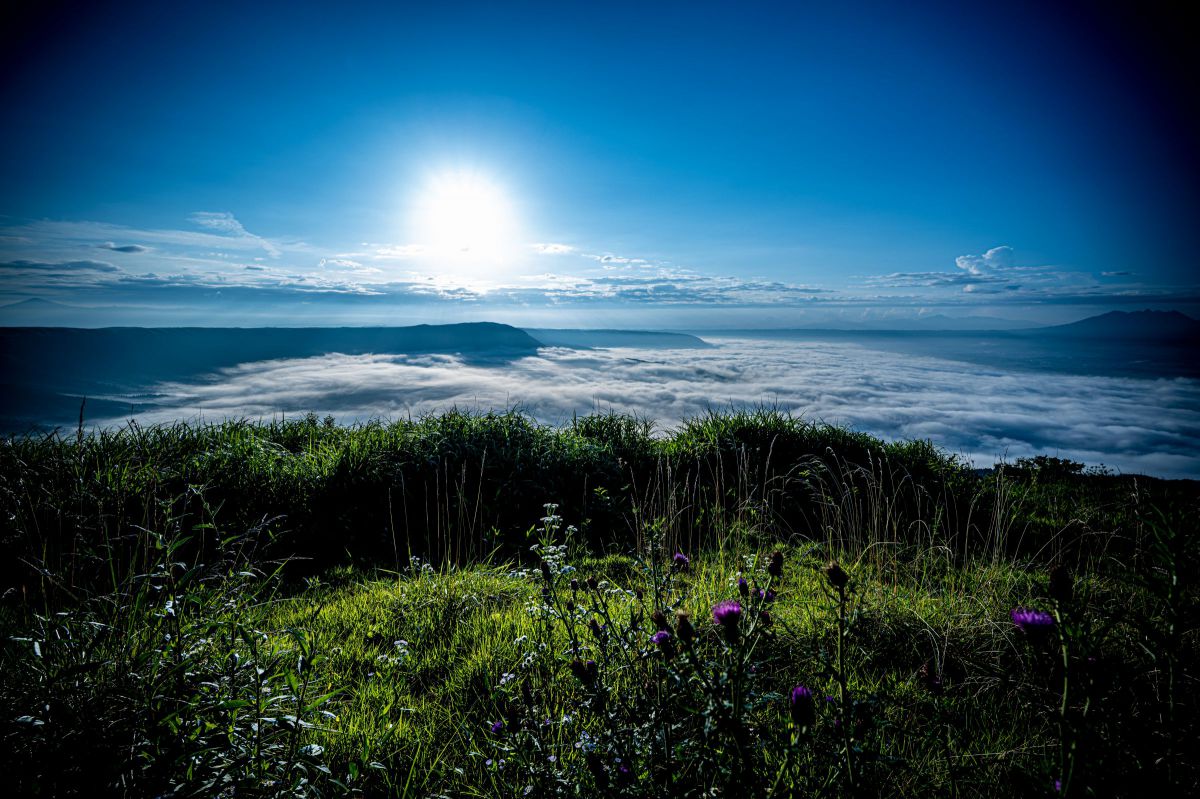 阿蘇山の日の出28 自然 風景 山 Ganref
