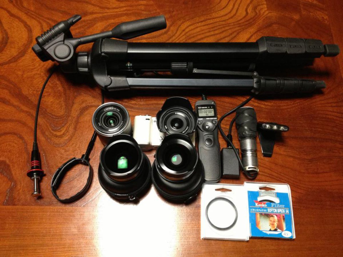 ソニーNEX-5N SIGMA60mmf2.8 三脚/シャッターリモコン/バッグ NEX5/NEX5N 赤外線インターバルリモコン | GANREF