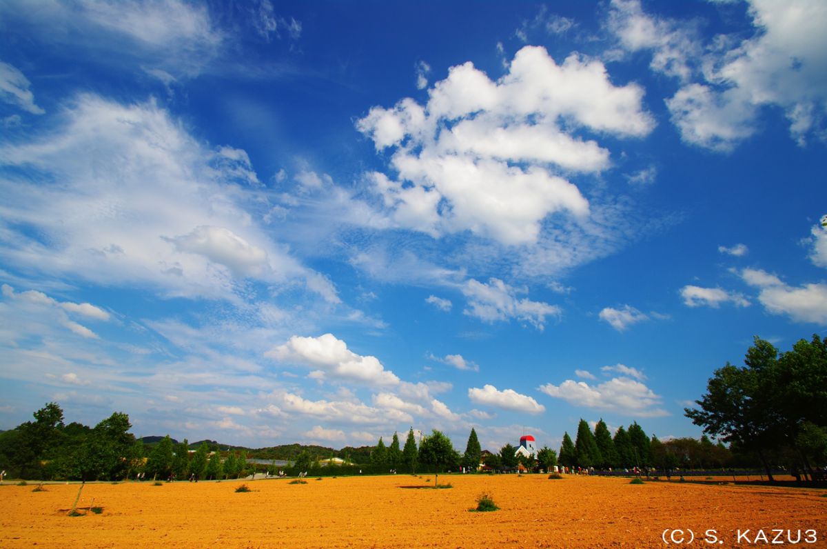 青空と大地 自然 風景 空 雲 Ganref