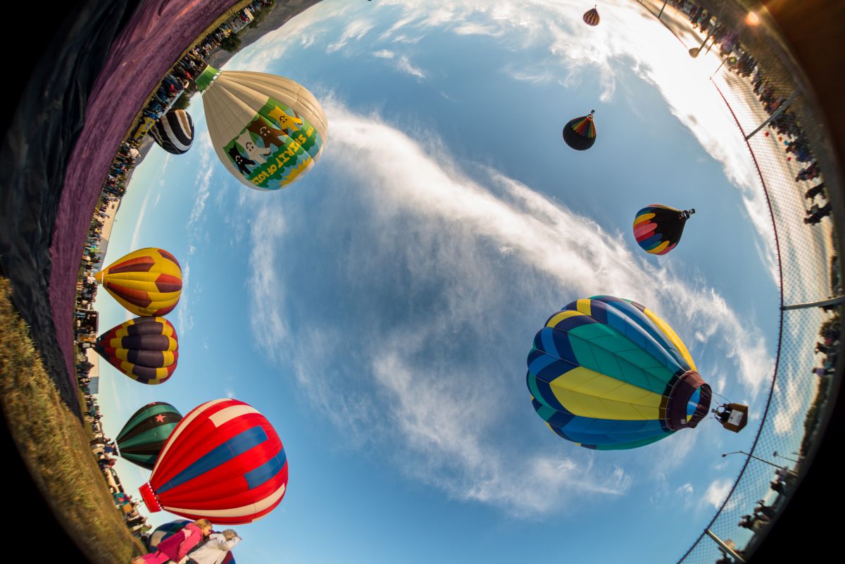 飛べ飛べ熱気球 ちょっと変わった魚眼の使い方 行事 その他 Ganref