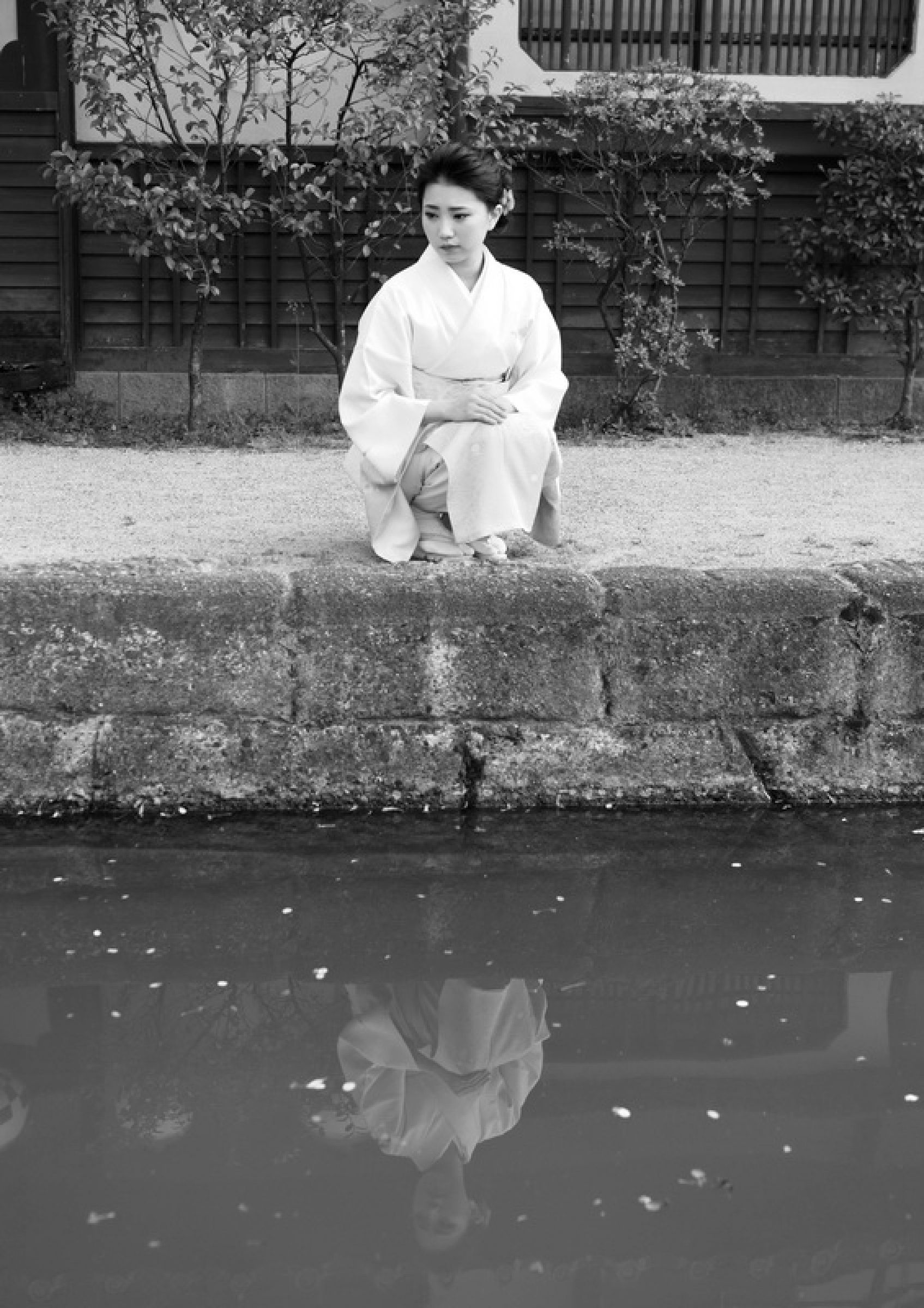 京都　モノクロ　ポートレート 