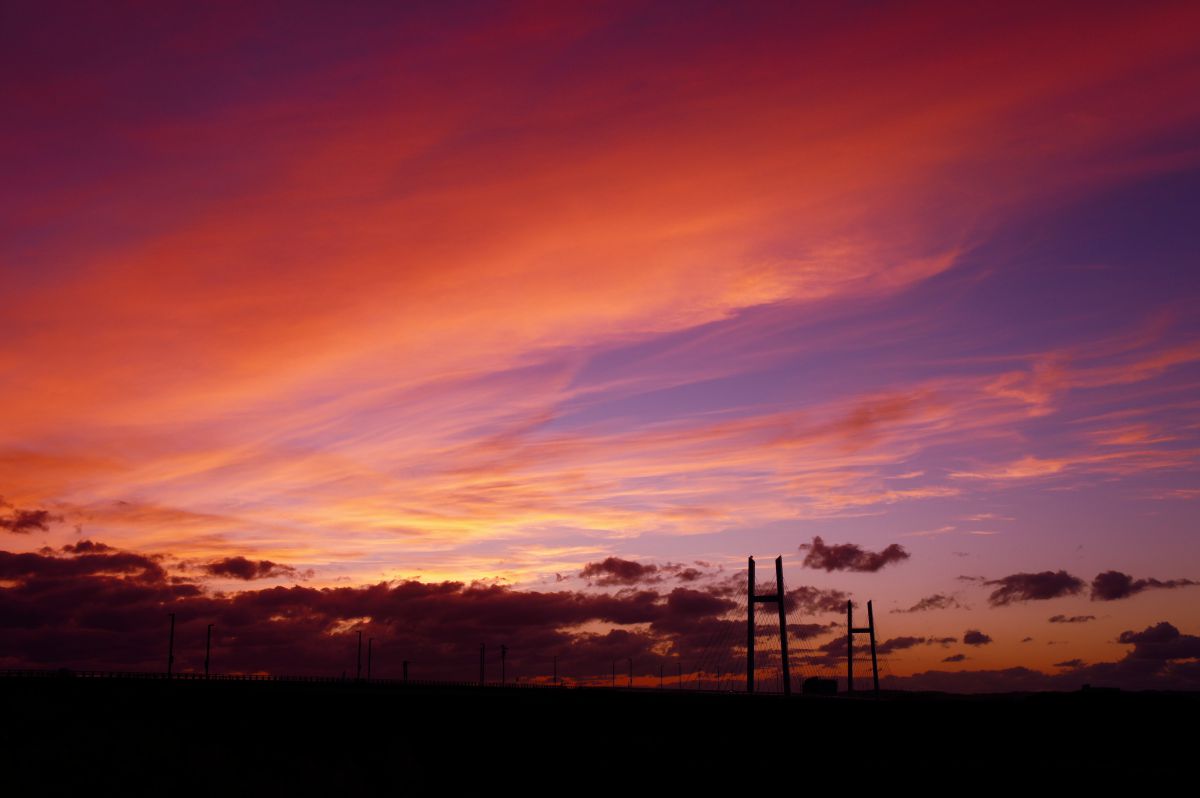 紅に染まる 自然 風景 空 雲 Ganref