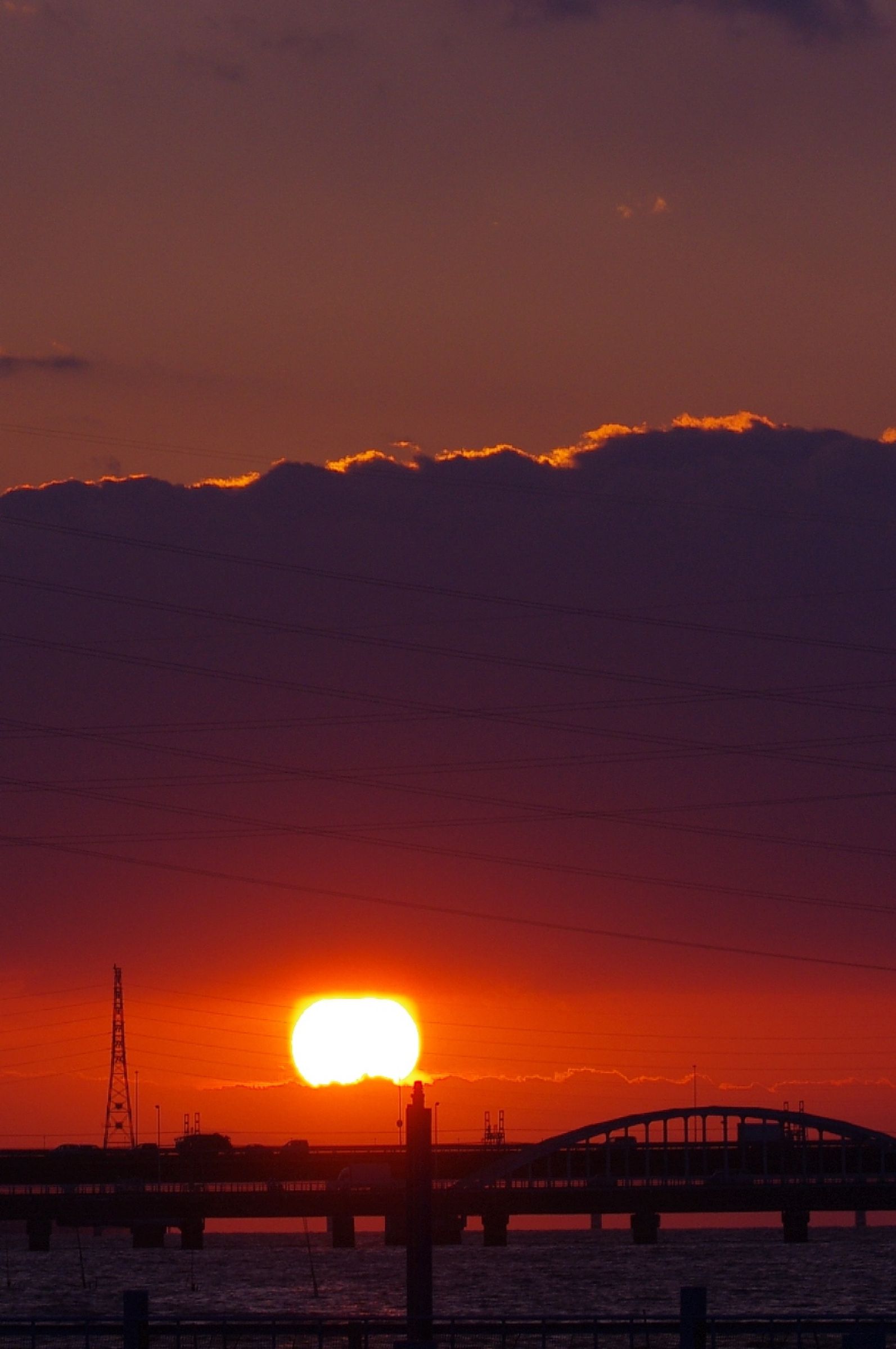 夕日ページ 淀川の夕日 | GANREF