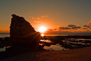 沖縄の子宝岩 自然 風景 海 Ganref