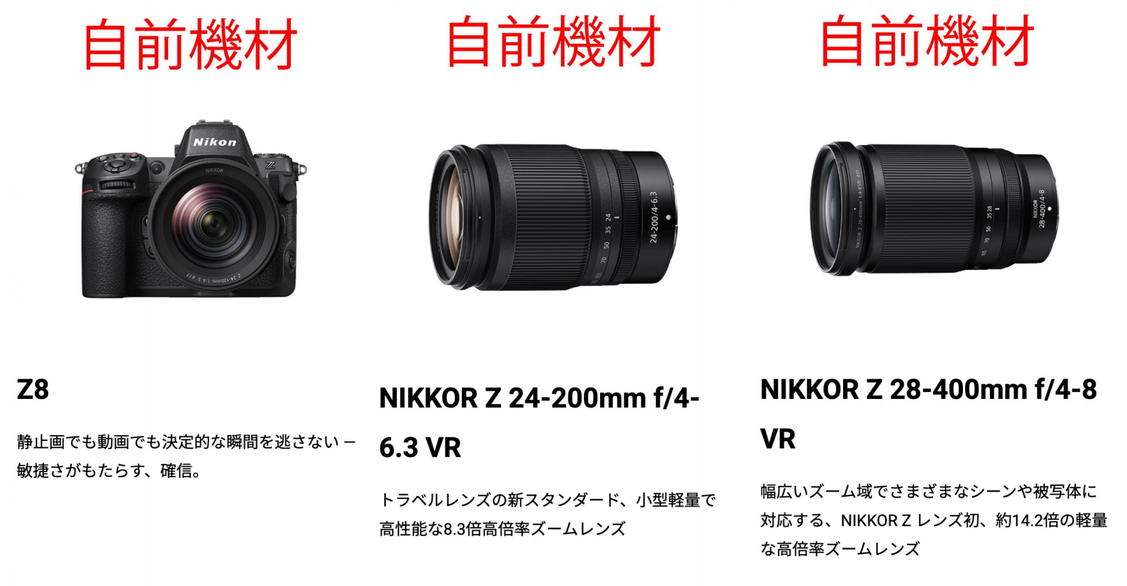 ニコン Z8 & NIKKOR Z 70-200mm f/2.8 S II］レビュー01「機材到着〜ご