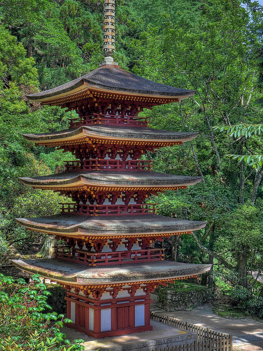 ○希少 IMAI 国宝 室生寺 1/36 五重の塔 白木造り 廃盤 イマイ