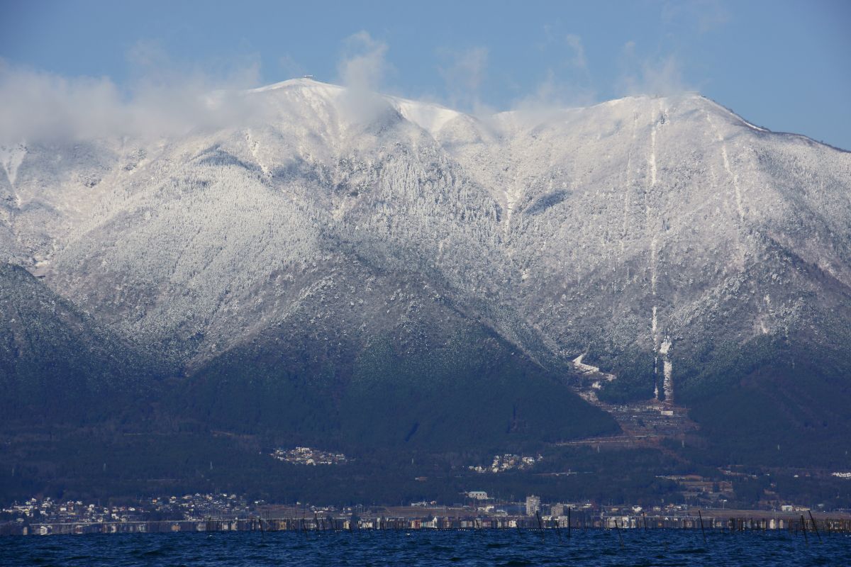 雪の比良山 自然 風景 山 Ganref