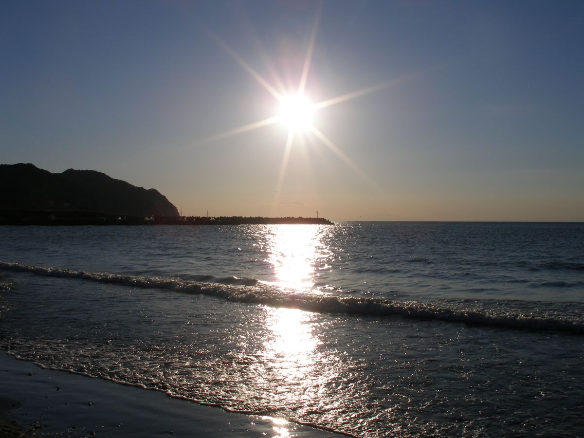 太陽と海 自然 風景 海 Ganref
