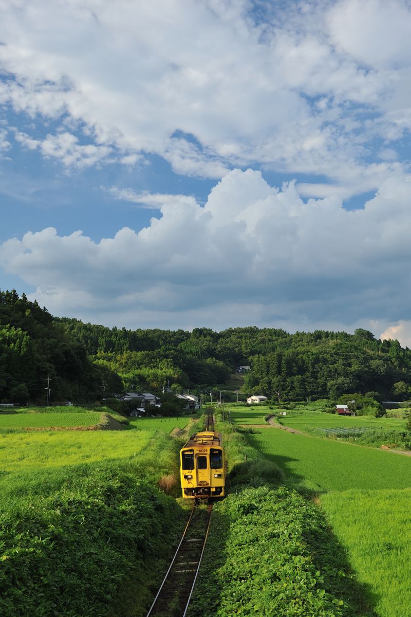 夏景色の夕べ 乗り物 交通 鉄道 駅 Ganref