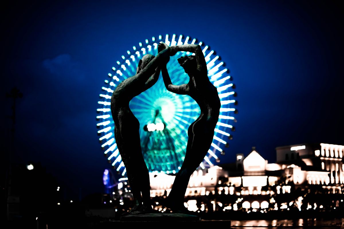 シルエット 街並み 建物 夜景 Ganref