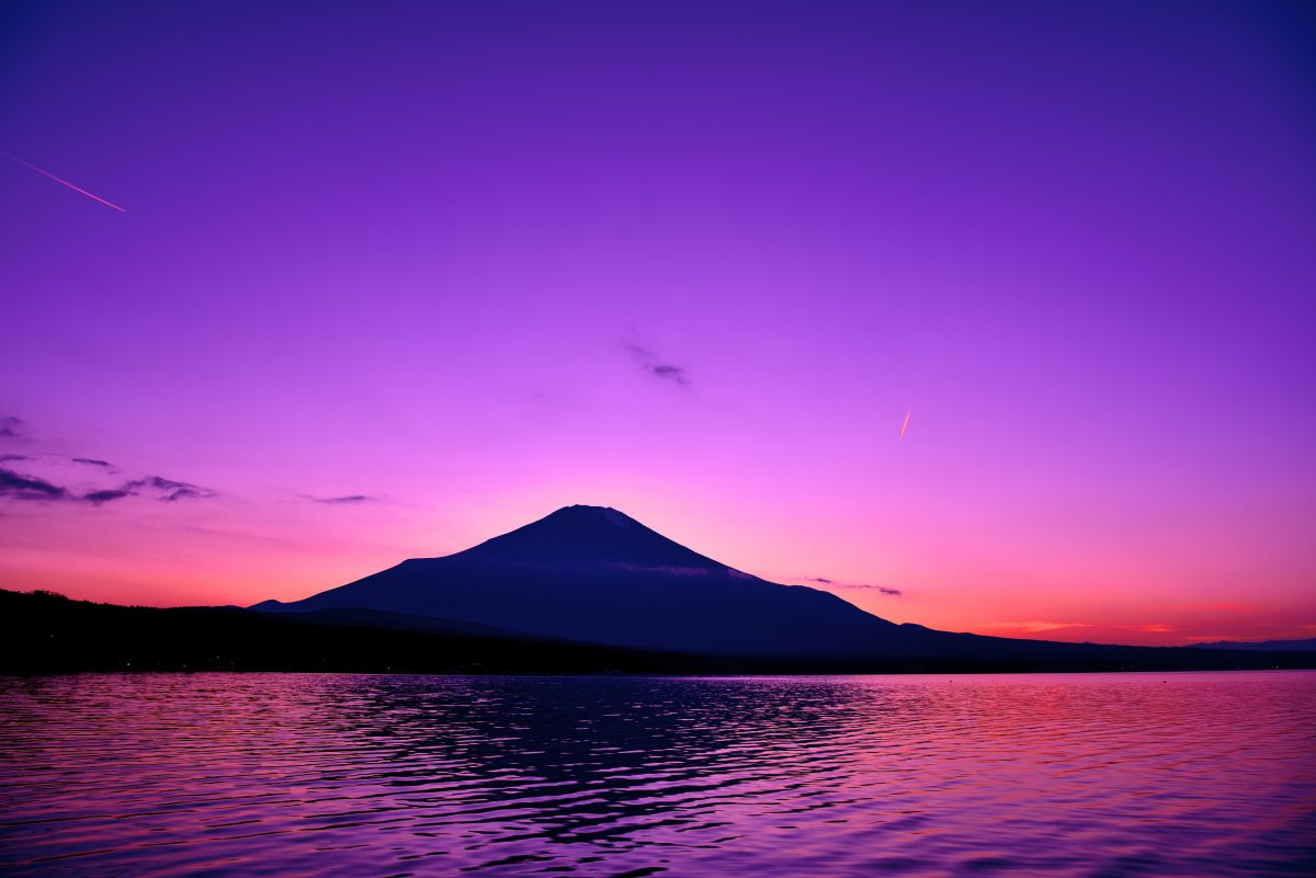 紫に染める 自然 風景 空 雲 Ganref
