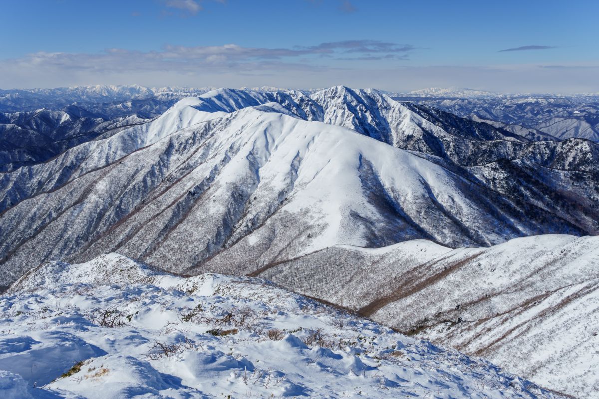 裏那須連山雪景色 自然 風景 山 Ganref