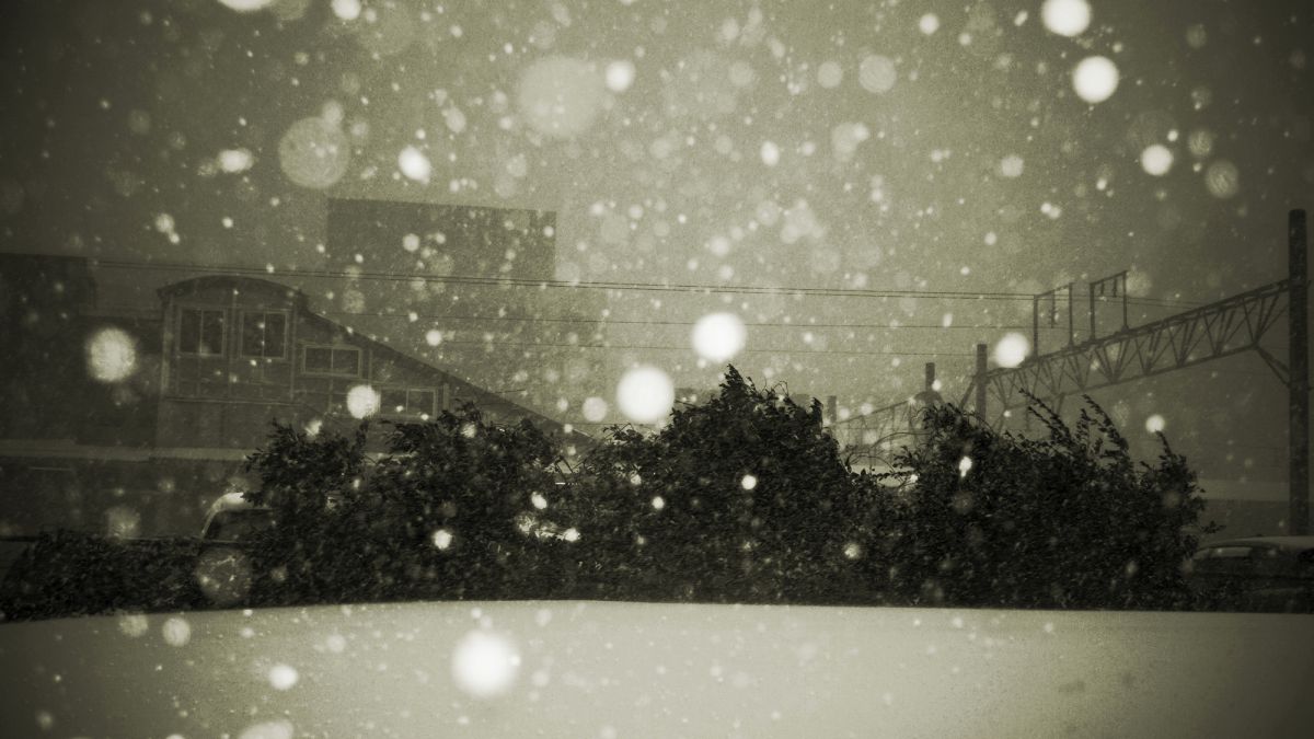 雪の降る街を 自然 風景 気象 天候 天気 Ganref