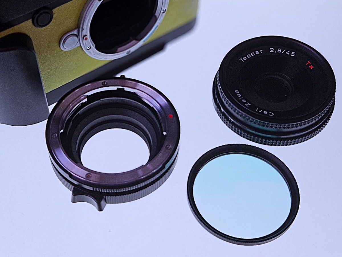 コンタックス Tessar100Jahre45mmF2.8ヤシカコンタックスMM 中古】CONTAX コンタックス Carl Zeiss Tessar 45mm f/2.8 T