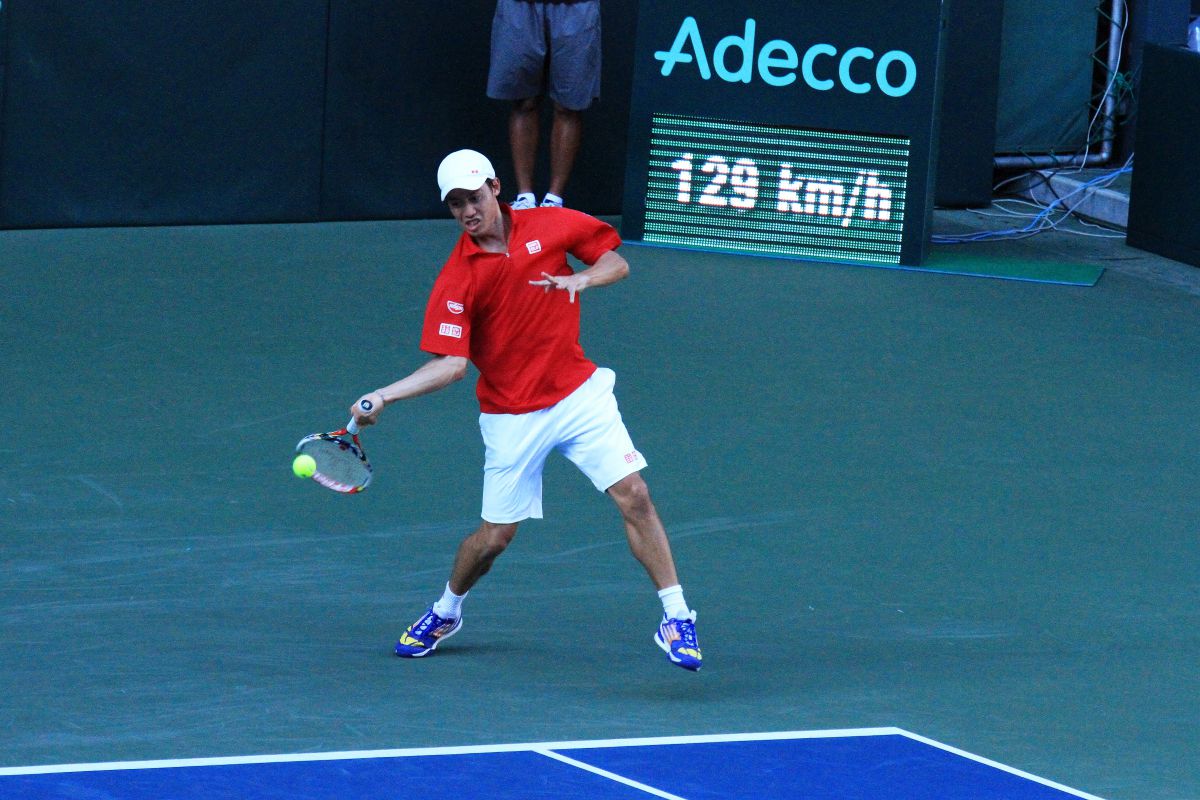 テニス 錦織 フォアハンド スポーツ 球技 Ganref