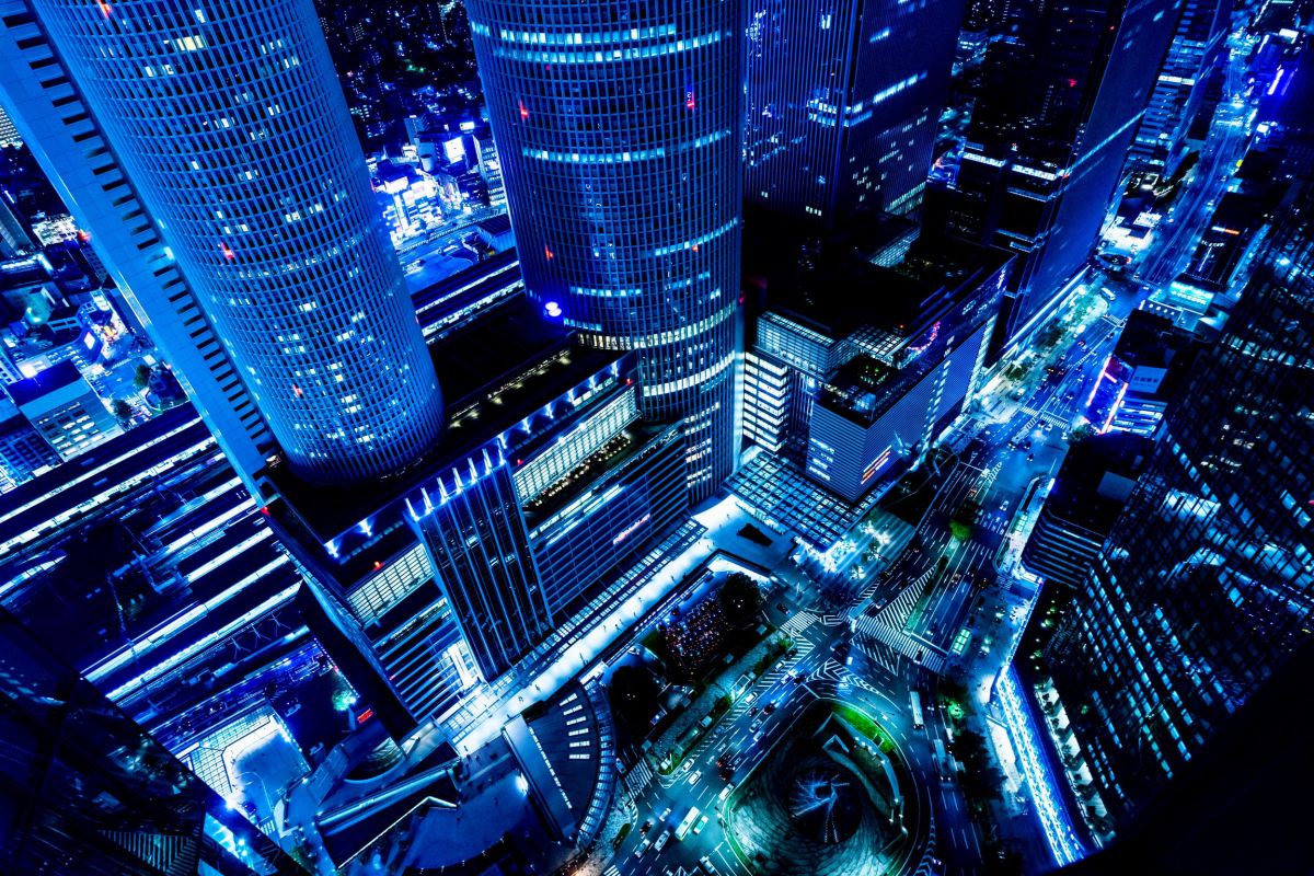 スカイプロムナードからの夜景 街並み 建物 夜景 Ganref