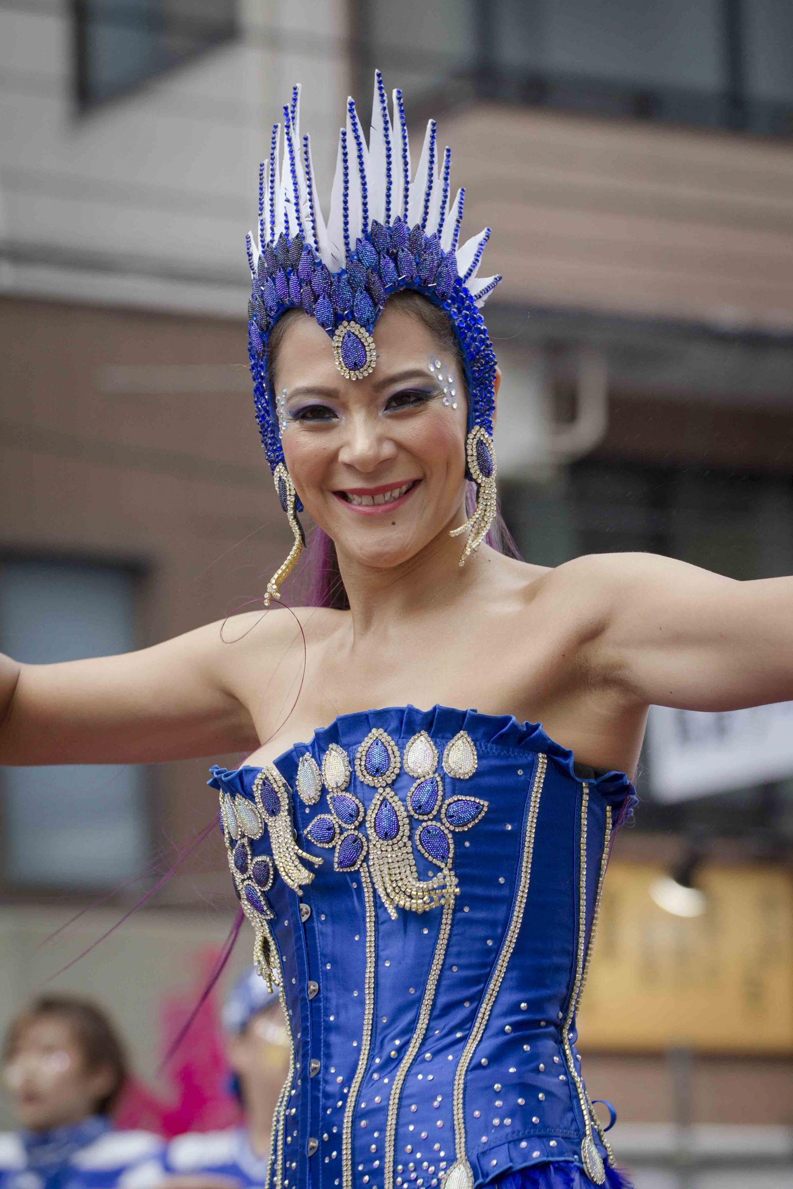 カーニバル衣装 フェザー 青紫 カーニバル衣装 フェザー 青紫 カーニバル衣装 フェザー 青紫