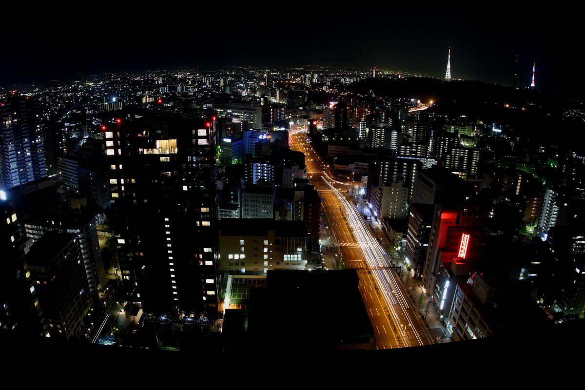 仙台夜景 街並み 建物 夜景 Ganref