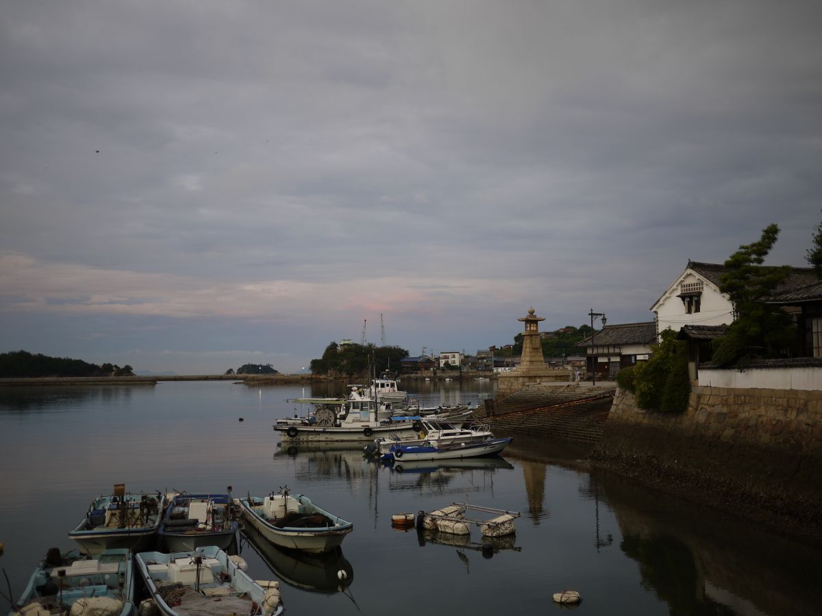 早朝の港 自然 風景 海 Ganref