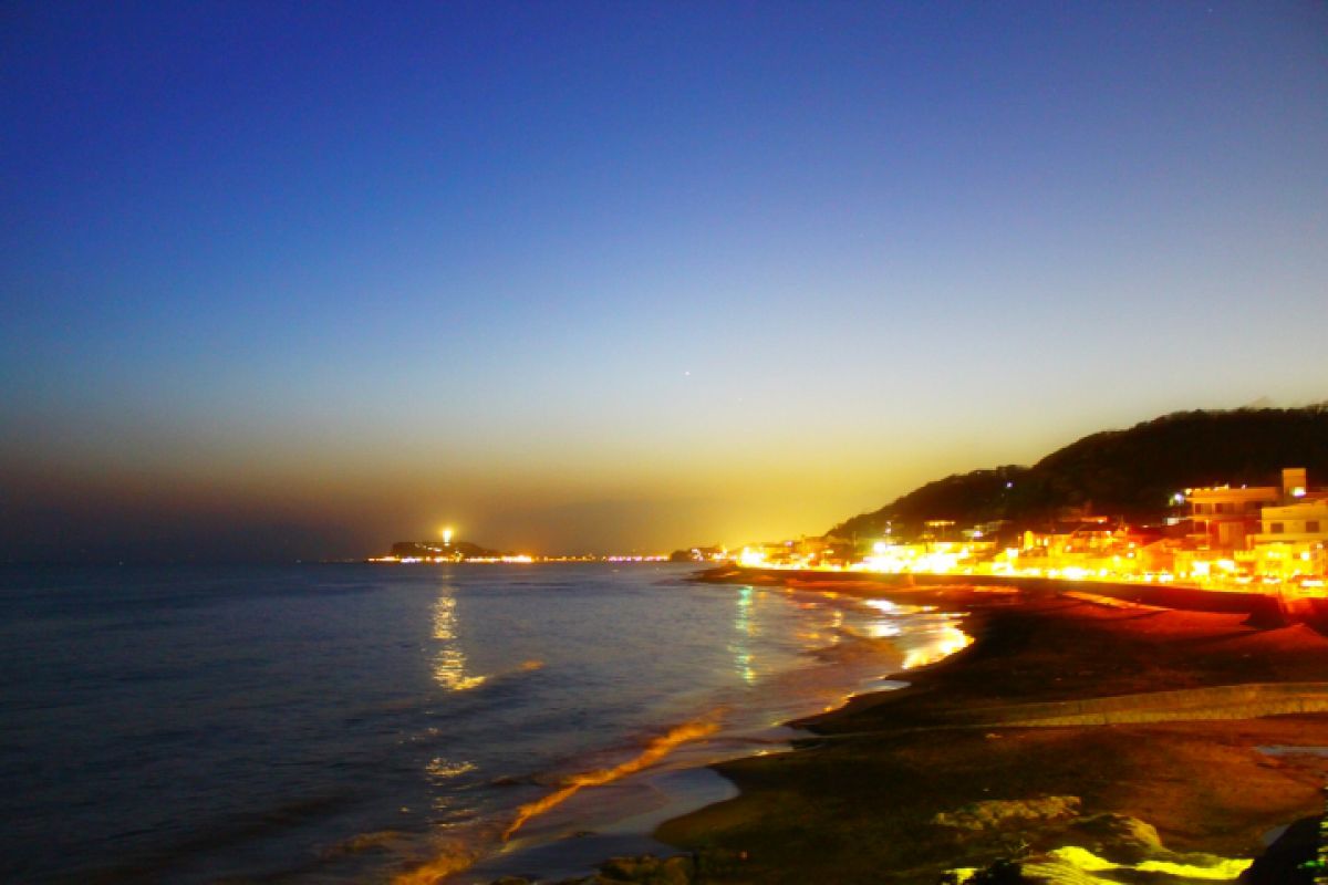鎌倉の夜 自然 風景 海 Ganref