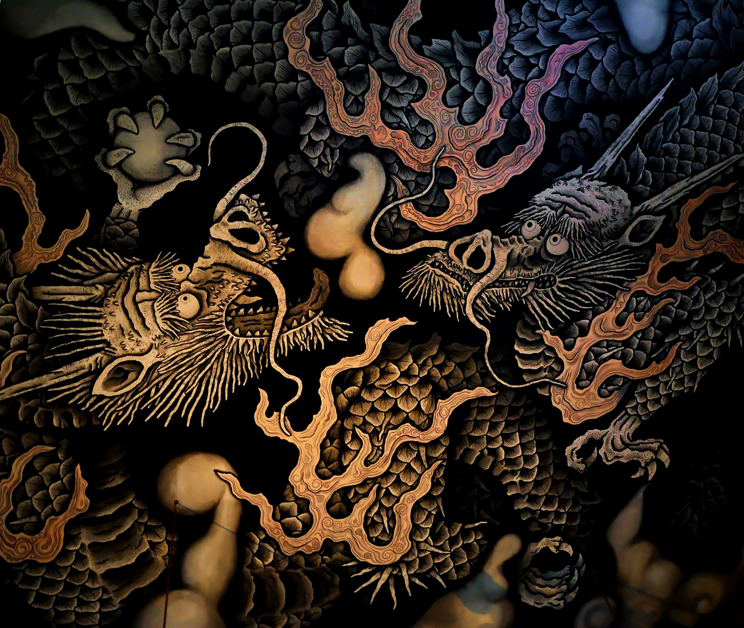 Epoch 雲龍図　41 ㎝ ×29㎝　ART MAGICIAN 制作 Epoch 雲龍図41 ㎝ ×29㎝ART MAGICIAN 制作