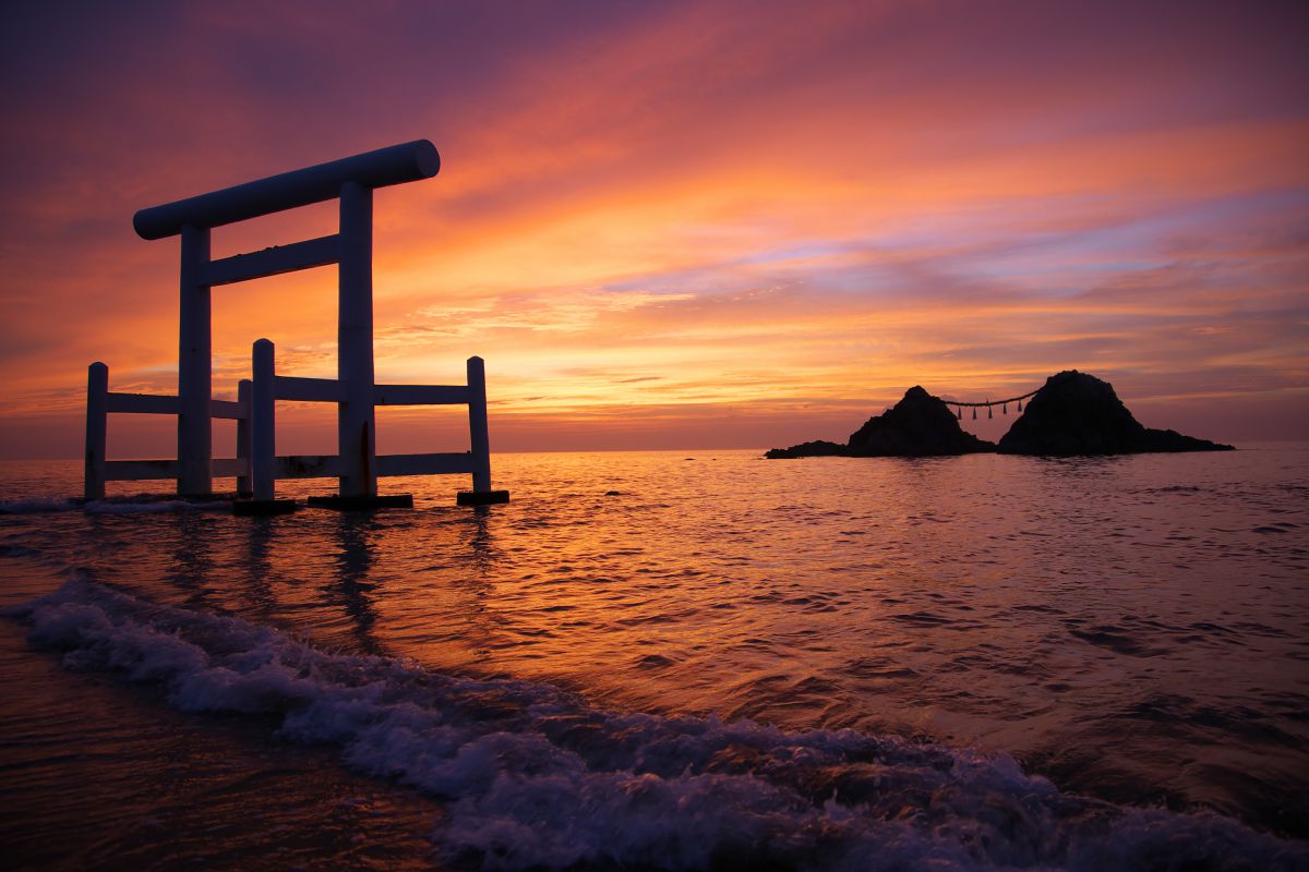 福岡糸島の夕日 Ganref