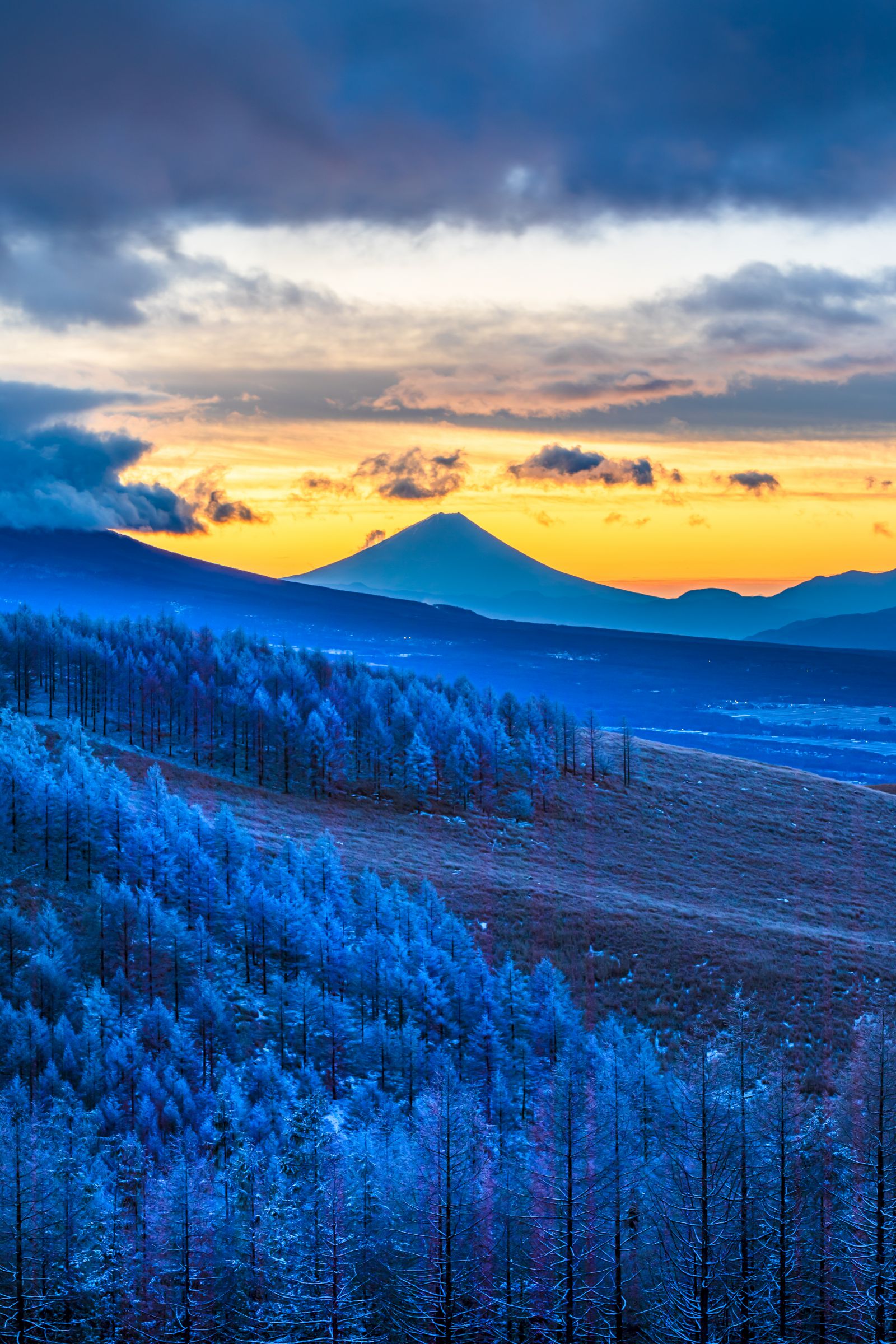 【少し訳あり】●朱色に染まる富士山●がんどうあつし自作ピエゾグラフ表面UVカット 少し訳あり】○朱色に染まる富士山○がんどうあつし自作ピエゾグラフ