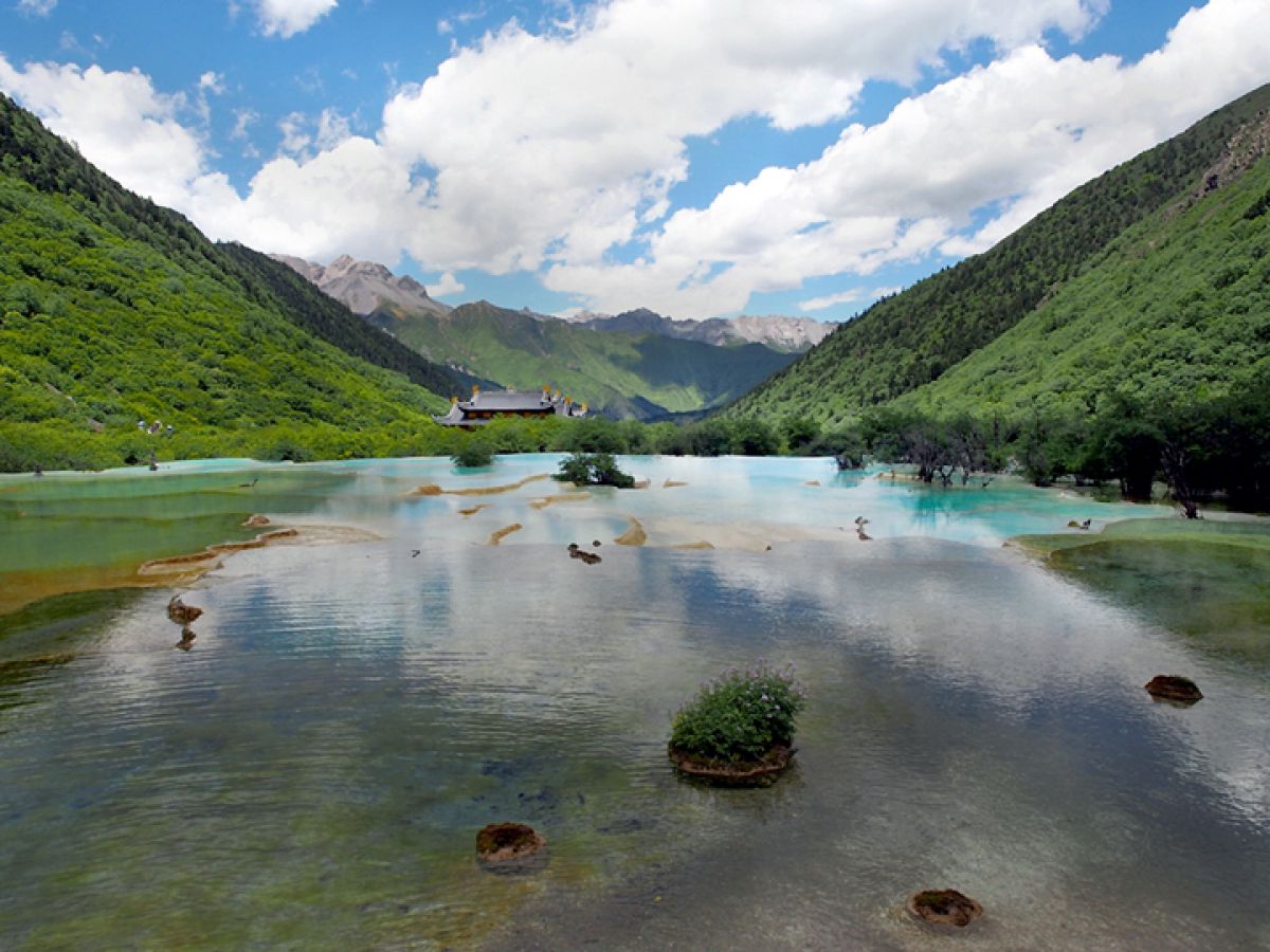 中国の世界遺産 黄龍 五彩池 自然 風景 世界自然遺産 Ganref