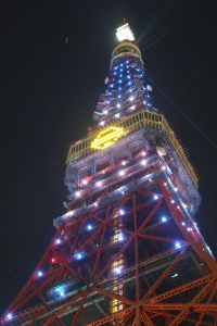 東京タワー ドラえもんライトアップ 街並み 建物 夜景 Ganref
